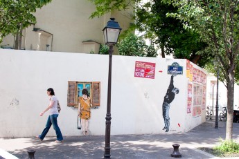 Jana und Js - Rue de l'Espérance 13è avec Jef Aérosol - Mai 2009