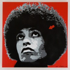 A la maison - Jef Aérosol - Angela Davis - Juillet 2008