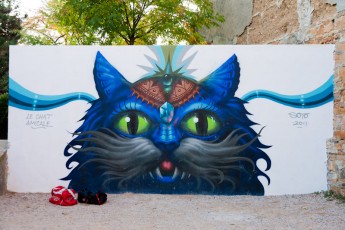 Jeff Soto - Le chat amicale - Parc Sutter, Lyon 01er - Octobre 2011