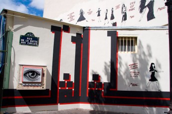 L'Atlas et MissTic envahissent la rue de la Butte aux Cailles 13è - Juillet 2006