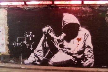 Banksy - Leake Street pour le London Cans Festival - Juin 2008