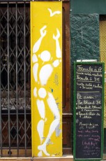 Jérôme Mesnager - Rue de l'Arbalète 05è - Fond jaune - Juin 2002