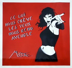 MissTic - Ce qui nous crève les yeux nous rend aveugle - rue de Rivoli 04è - Octobre 2005