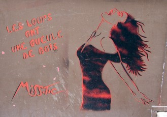 MissTic - Les loups ont une gueule de bois - Rue Constance 18è - Février 2006