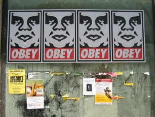 Obey - Boulevard St Germain 06è - Juin 2006