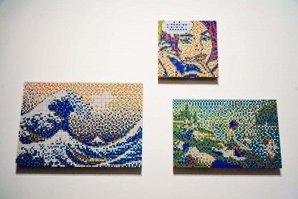 Expo "1000" à La Générale du 7 juin au 2 juillet 2011 à l'occasion de la pose du 1000è spécimen parisien par l'Invader. Boulevard Parmentier 11è