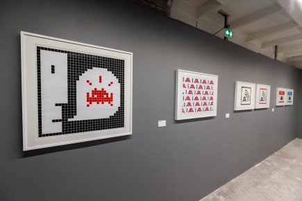 "Invader Space Station" exposition de Invader du 17 février au 5 mai 2024 dans les anciens locaux de Libération au 11 rue Béranger - Paris 3è