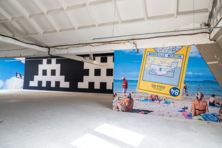 "Invader Space Station" exposition de Invader du 17 février au 5 mai 2024 dans les anciens locaux de Libération au 11 rue Béranger - Paris 3è