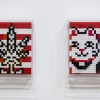 "Into the white cube" exposition de Invader à la galerie Over The Influence