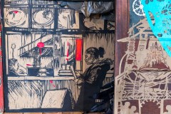 "Time capsule" exposition de Swoon à Fluctuart