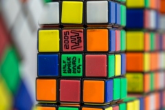 "Invader Rubikcubiste" exposition d'Invader au MIMA de Bruxelles