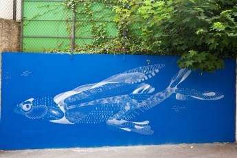 Philippe Baudelocque - Les Lézarts de la Bièvre - Rue du Père Teilhard de Chardin 05è - Mai 2012