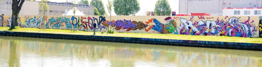 OnOff sur les bords du canal de l'Ourcq (Noisy-le-Sec - 93) - Taer, Astro, Olson, Limo et Kanos - Mai 2012