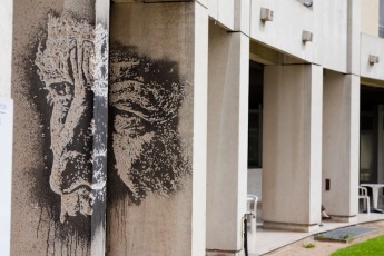 Vhils - Hôpital Sainte-Perrine - Rue Chardon-Lagache 16è - Juin 2012