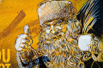 C215 - Santa Claus - Vitry - Avenue Youri Gagarine - Mars 2014