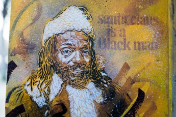 C215 - Santa Claus - Vitry - Avenue Youri Gagarine - Mars 2014