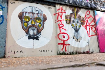 Pixel Pancho - Londres - Shoreditch - Sclater Street - Mars 2014