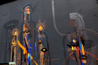 Stéphane Carricondo - crédit photo © Lionel Belluteau-www.unoeilquitraine.fr - contact yoyo.bel@free.fr InSitu Art Festival, le nouvel évènement street art à Aubervilliers.