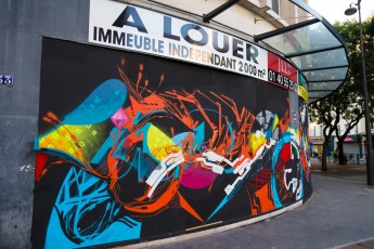 Frenchkiss - Lek, LEGZ, Arnaud Liard, Ogre, Hoctez, Swiz et Alëxone - Rue du Mail 02è - Juillet 2014