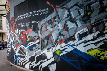 Frenchkiss - Lek, LEGZ, Arnaud Liard, Ogre, Hoctez, Swiz et Alëxone - Rue du Mail 02è - Juillet 2014