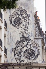 Yz pour la Nuit Blanche du samedi 4 octobre 2014. Sur l'Itinéraire de Grande Randonée Artistique - Rue du Chevaleret - Paris 13è.