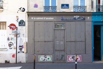 Façade du Cabinet d'amateur - Rue de la Forge Royale 11è - Juillet 2014