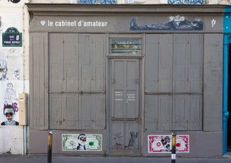 Façade du Cabinet d'amateur - Rue de la Forge Royale 11è - Juillet 2014
