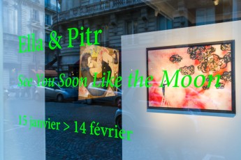 Exposition de Ella & Pitr à la galerie Le Feuvre "See you soon like the moon", du 15 janvier au 14 février 2015.