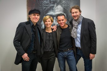 Jef Aérosol et Lee Jeffries à l'exposition "Synergy" - Galerie Mathgoth, mars 2015