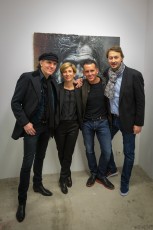 Jef Aérosol et Lee Jeffries à l'exposition "Synergy" - Galerie Mathgoth, mars 2015