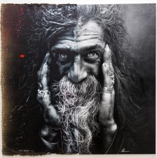 Jef Aérosol et Lee Jeffries à l'exposition "Synergy" - Galerie Mathgoth, mars 2015