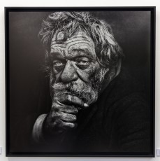 Jef Aérosol et Lee Jeffries à l'exposition "Synergy" - Galerie Mathgoth, mars 2015