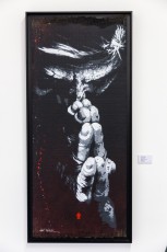 Jef Aérosol et Lee Jeffries à l'exposition "Synergy" - Galerie Mathgoth, mars 2015