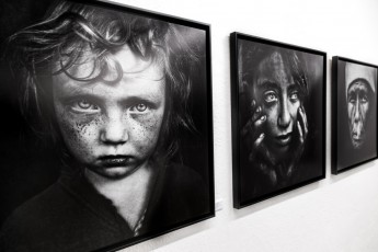 Jef Aérosol et Lee Jeffries à l'exposition "Synergy" - Galerie Mathgoth, mars 2015