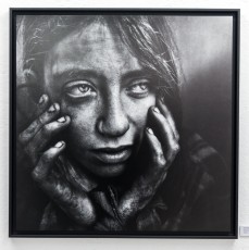 Jef Aérosol et Lee Jeffries à l'exposition "Synergy" - Galerie Mathgoth, mars 2015