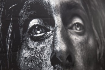 Jef Aérosol et Lee Jeffries à l'exposition "Synergy" - Galerie Mathgoth, mars 2015