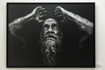 Jef Aérosol et Lee Jeffries à l'exposition "Synergy" - Galerie Mathgoth, mars 2015