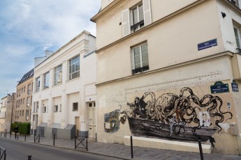Levalet, Kraken et Nadège Dauvergne - Rue Toussaint-Feron 13è - Avril 2015