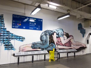 Jana & Js - Quai 36 - Résidence d'art en partenariat avec la SNCF à la Gare du Nord - Juin 2015