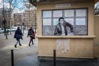 Levalet - Art brut - Place de Joinville 19è - janvier 2016