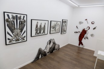 "Everyday Life Circus" exposition de Levalet à la galerie Openspace du 7 mai au 4 juin 2016