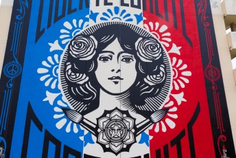 Liberté - Egalité - Fraternité /// Shepard Fairey - Boulevard Vincent Auriol - Juin 2016