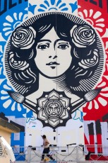 Liberté - Egalité - Fraternité /// Work in progress / Shepard Fairey - Boulevard Vincent Auriol - Juin 2016