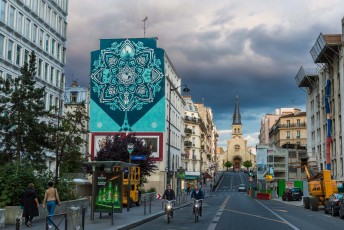 Shepard Fairey  (Obey Giant​) @ Paris...Finish !... Bravo and thank you Shepard for this wonderful wall !... Et un grand merci à Mehdi​ et l'équipe de la Galerie Itinerrance​ pour avoir fait que ça se réalise !...