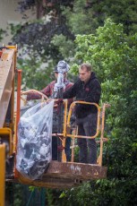 Shepard Fairey - Earth Crisis - Work in progress day 1 - Rue Jeanne d'Arc - Paris 13è - 18 Juin 2016