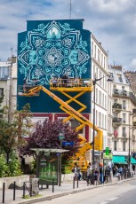 Shepard Fairey - Earth Crisis - Work in progress day 2 - Rue Jeanne d'Arc - Paris 13è - 19 Juin 2016