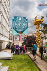 Shepard Fairey - Earth Crisis - Work in progress day 2 - Rue Jeanne d'Arc - Paris 13è - 19 Juin 2016