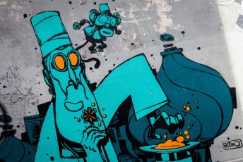 Rétro graffitism - Rue Jean-Baptiste Dumay 20è - Septembre 2016