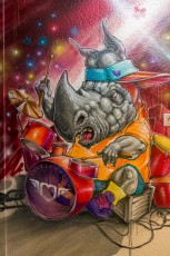 "Street art is not a crime"... Létage de Nilko - Hôtel Ibis Bercy 12è - Novembre 2016