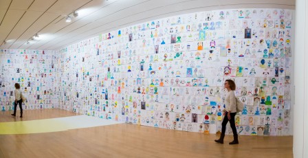 Seth et beaucoup d'enfants du monde. "Wall drawings - Icônes urbaines" exposition au musée d'Art Contemporain de Lyon du 30 septembre 2016 au 15 janvier 2017